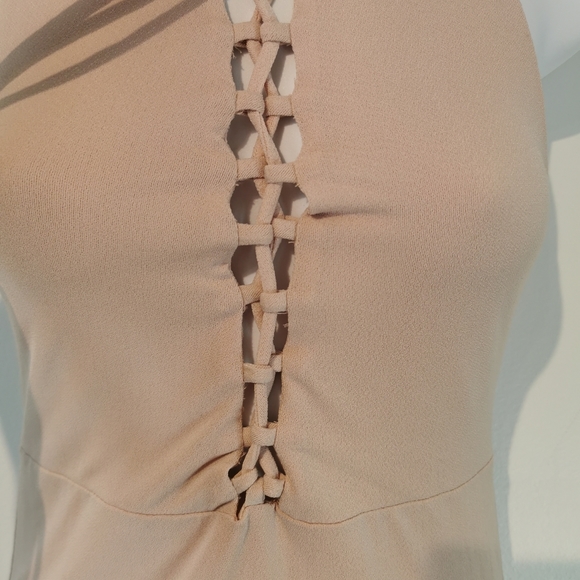 Forever 21 size small bodycon nude dress - Picture 2 of 8